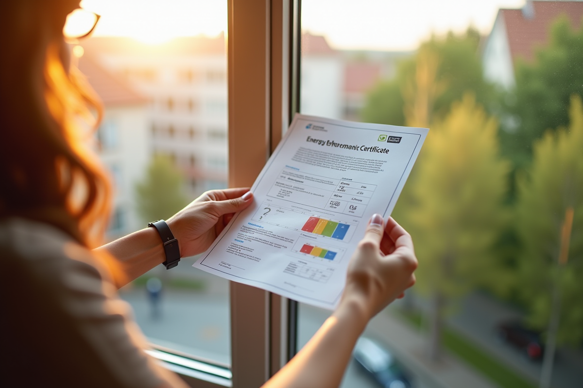 Mains tenant un certificat de performance énergétique près d